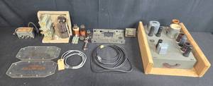 lot 108 image: Collection of Vintage Electronic Radio Parts and Hardware Components