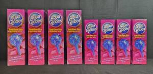 lot 133 image: Lot of Aqua Globes Hand-Blown Glass Watering Bulbs with Glow Drops Garden Ornament and Pair of Brass Crane Sculptures