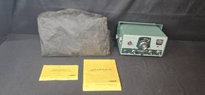 lot 142 image: Heathkit Single Bander SSB Transceiver with Manuals and Dust Cover