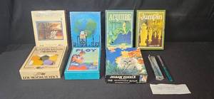lot 146 image: Vintage Board Games and Craft Kits Collection Including Acquire, Ploy, Latch Hook and Puzzles