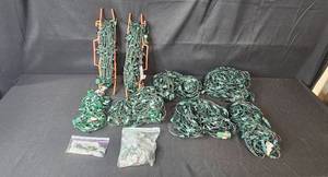 lot 150 image: Large Set of Assorted Holiday String Lights with Storage Tote and Spare Bulbs