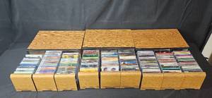 lot 165 image: Large Collection of Jazz and Soul CDs in Oak Storage Drawers