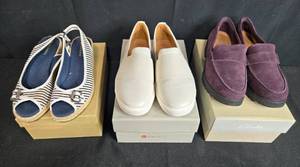lot 187 image: Group of 3 Womens Shoes (Naturalizer, Clarks, Unstructured) with Racerback Tank Top