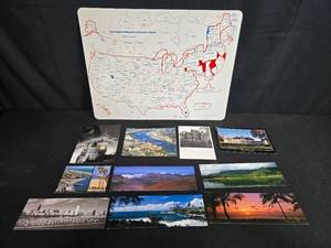 lot 192 image: Magnetic Collectors United States Board and Assorted Unused Postcards Collection