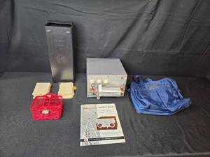 lot 201 image: Vintage E.F. Johnson Match Box Antenna Coupling System with Manuals and Accessories