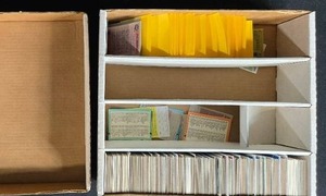 lot 212 image: Sports Trading Cards Collection in Organizer Box