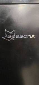 Season Mini Fridge with Freezer and dimensions of 19"L 18"W x 33"H: Used from a shutdown Hotel