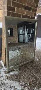 lot 9 image: Mirror in Wooden Frame (46W x 58H)