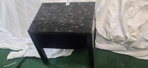 lot 101 image: Small Unique Bedside Granite Table  From a Shut-Down Hotel