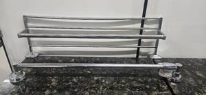 lot 118 image: Shower Tower Bar Holder  Used, from a Shutdown Hotel( 24W x 3 L x 8H)