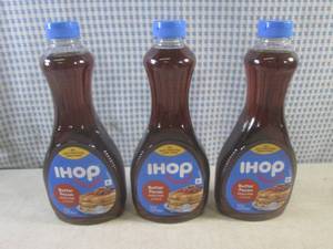 lot 176 image: (B-3) 3 Bottles of iHop Butter Peca...