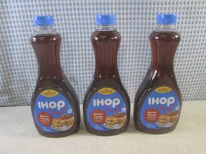 lot 177 image: (B-3) 3 Bottles of iHop Butter Peca...