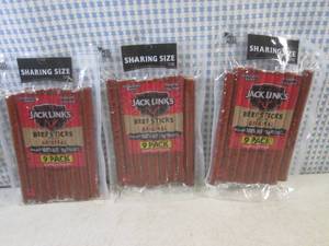 lot 184 image: (B-2) 3 Sharing Size Jack Links 9-P...