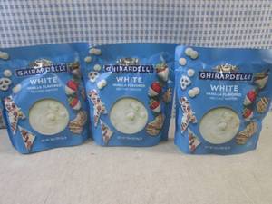 lot 196 image: (B-1) 3 Bags of Ghirardelli White V...