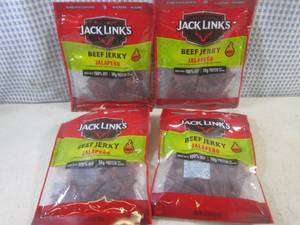 lot 202 image: (B-1) 4 Bags of Jack Links Jalapeno...