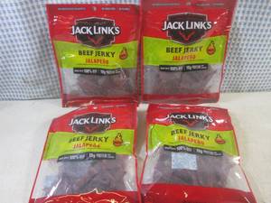 lot 203 image: (B-1) 4 Bags of Jack Links Jalapeno...