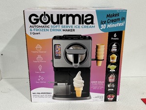 lot 10 image: Gourmia Soft Serve Ice Cream and Frozen Drink Maker
