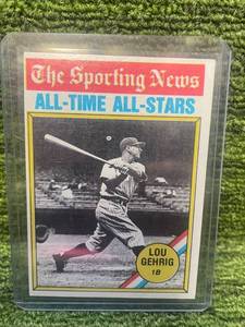 lot 162 image: 1976 Topps All-Time All-Stars Lou Gehrig