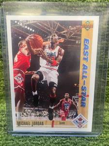 lot 165 image: 1991-92 Upper Deck East All-Star NBA Michael Jordan