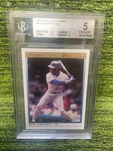lot 166 image: 1991 O-PEE-CHEE Premier KEN GRIFFEY JR. Beckett Graded Excellent