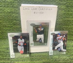 lot 188 image: 2002 Leaf MLB Baseball Certified Set (#1-150)
