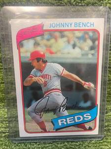 lot 209 image: 1980 Topps MLB Johnny Bench- Vintage