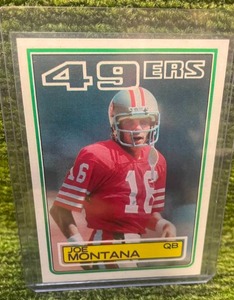 lot 214 image: 1983 Joe Montana- HOF San Fran 49ers