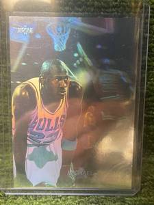 lot 220 image: 1991-92 Upper Deck Scoring Hologram Michael Jordan