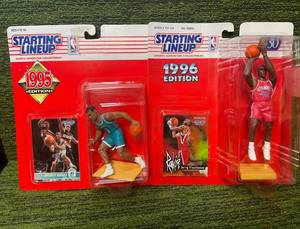 lot 248 image: 1995 & 1996 Starting Lineups Muggsy Bogues & Jerry Stackhouse