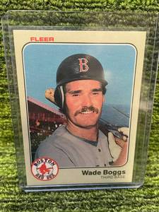 lot 258 image: 1983 Fleer Wade Boggs Rookie Card