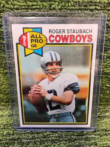 lot 261 image: 1979 Topps Roger Staubach All Pro Dallas Cowboys HOF