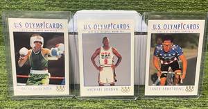 lot 46 image: 1991 Impel U.S. Olympicards Complete Set (#1-110) includes Jordan