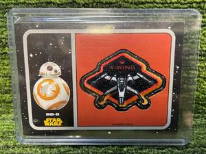 lot 373 image: 2015 Topps Star Wars Journey to the Force Awakens Patch Card BB-8 P-9