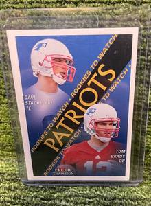 lot 362 image: TOM BRADY 2000 Fleer Tradition #352 Rookie HOF Patriots