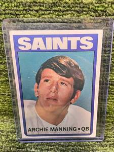lot 360 image: 1972 Topps Football - Archie Manning Rookie Card