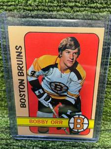 lot 377 image: 1972-73 O-PEE-CHEE HOCKEY #100 BOBBY ORR- VINTAGE