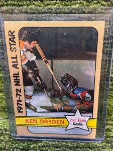 lot 375 image: 1972-73 O-PEE-CHEE #127 KEN DRYDEN- VINTAGE