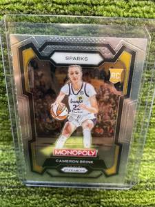 lot 370 image: 2024 Panini Prizm Monopoly WNBA Cameron Brink RC (Rookie Card)