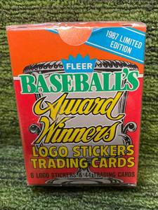 lot 347 image: 1987 Fleer Baseballs Award Winners Complete Set Factory Sealed- 44 Cards