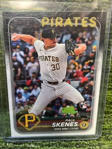 lot 309 image: 2024 Topps Update Series- Rookie Debut Paul Skenes RC (ROOKIE CARD)