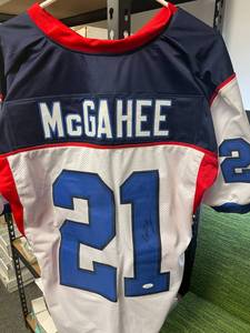 lot 5 image: Willis McGahee Autographed Buffalo Bills NFL Jersey with JSA Authenticity