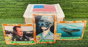 lot 18 image: 1991 Topps Desert Storm Victory Series Trading Card Set (1-176 wflag stickers)