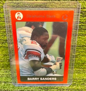 lot 22 image: 1991 Collegiate Collection Oklahoma State Barry Sanders