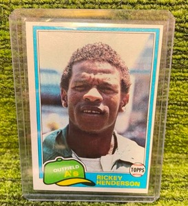 lot 31 image: 1981 Topps Rickey Henderson