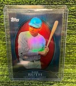 lot 32 image: 2010 Topps Babe Ruth Refractor WME-1