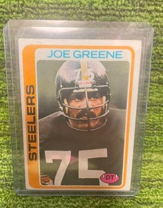 lot 76 image: 1978 Topps Football Joe Greene Steelers