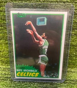 lot 82 image: 1981 Topps Baseball Nate Archibald