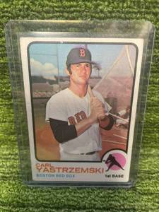 lot 91 image: 1973 Topps Carl Yastrzemski- Boston Red Sox HOF Legend