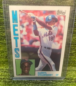 lot 93 image: 1984 Topps Darryl Strawberry Rookie Card