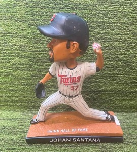 lot 104 image: Minnesota Twins HOF Johan Santana Bobble Head